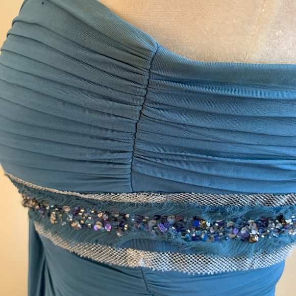 BCBGMaxAzria Strapless Full Length Prom Gown - Picture 6 of 8